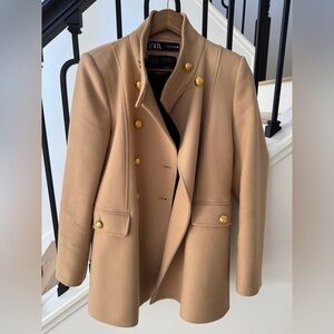 Zara Manteco wool blend coat